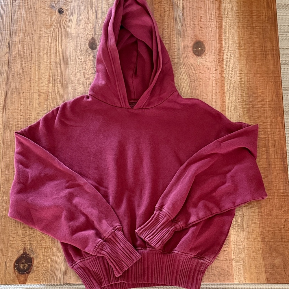 Aerie Deep Red Hoodie